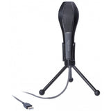 Delock usb condenser microfoon (zwart, met tafel standaard) - afbeelding 3