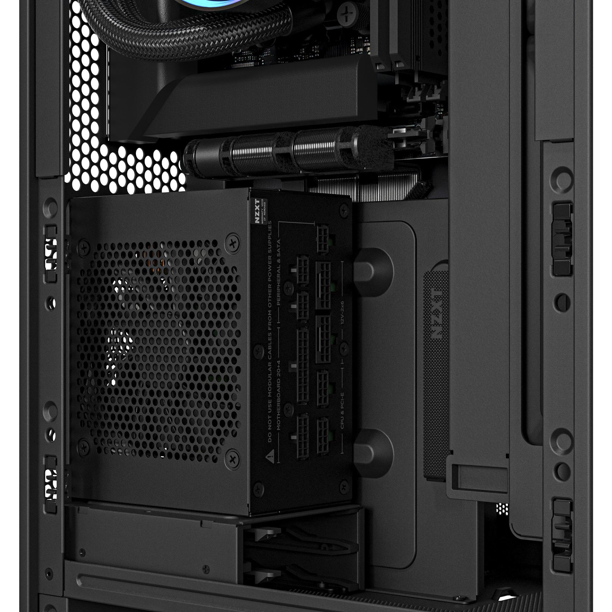 Custodia mini tower Nzxt h2 flow (nero | 2x USB-A | 1x USB-C | vetro temperato)