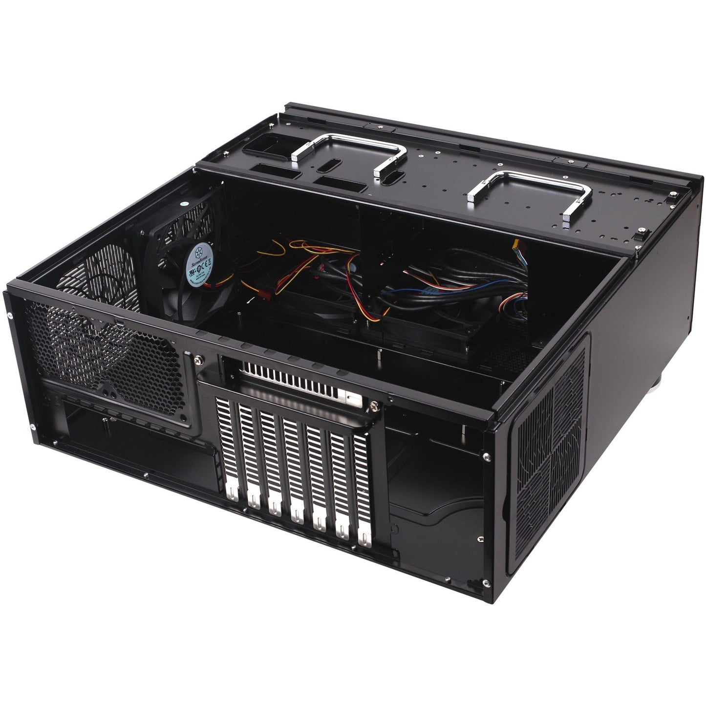 Silverstone grandia gd07b htpc behuizing (zwart | 2x usb-a)