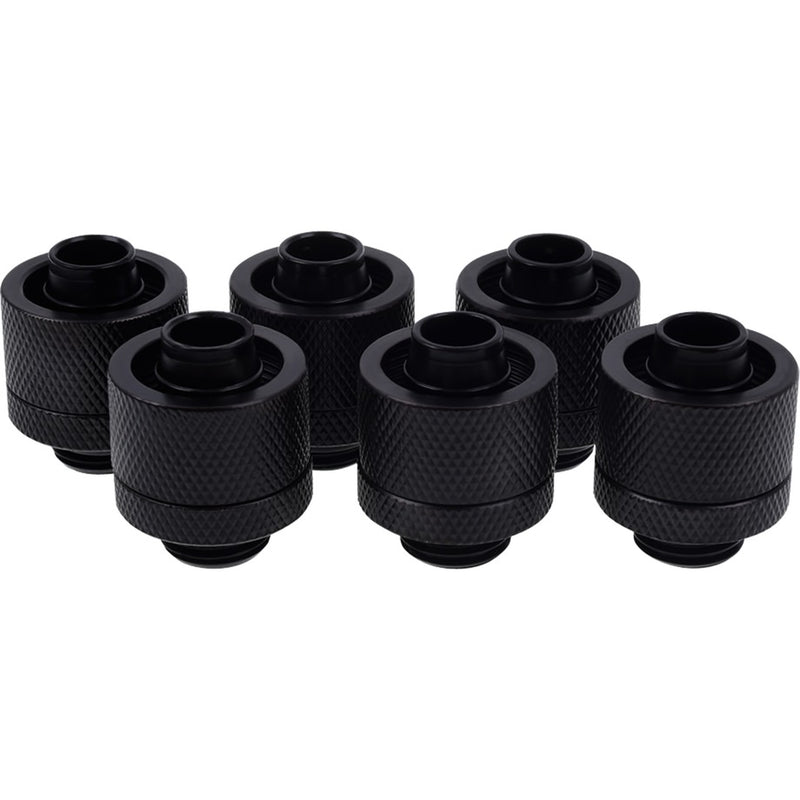 Conexión de ajuste de compresión Alphacool eiszapfen 16 de 10 mm (negro, 6 piezas)