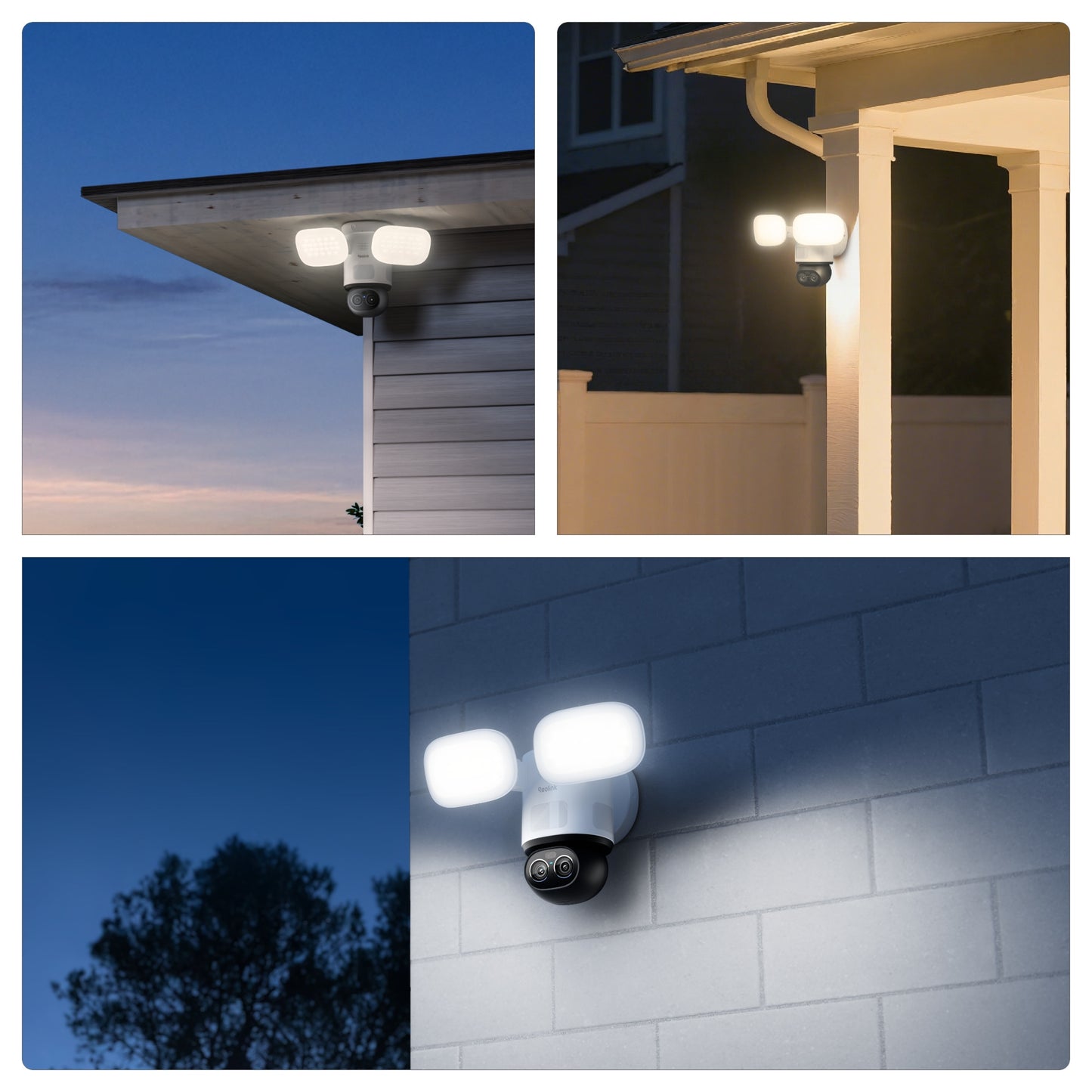 Reolink f850w trackflex floodlight wifi security camera (white, 4k, wifi)