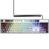 Lorgar azar 514, gaming toetsenbord (wit, us lay-out, logar dream, rgb)