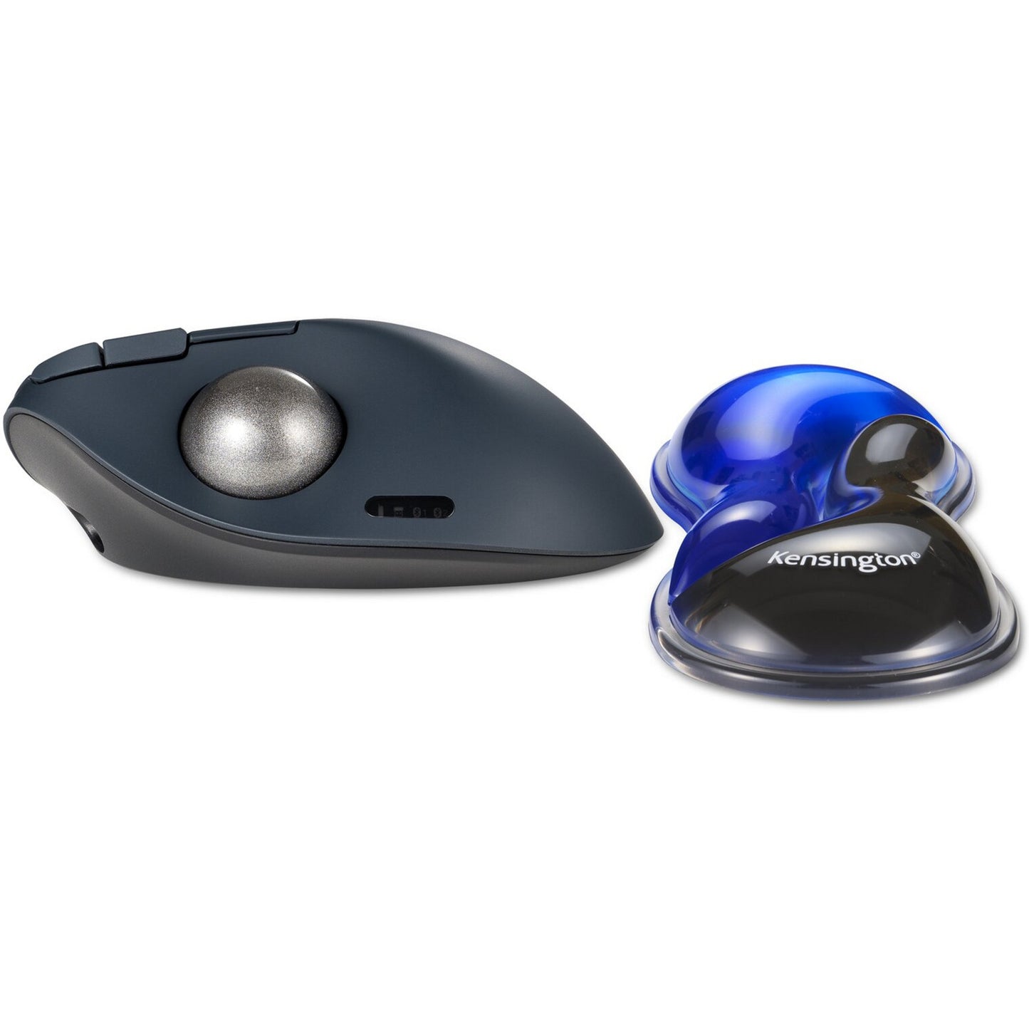 Poggiapolsi Kensington slim duo gel mouse trackball supporto per polso (blu nero)