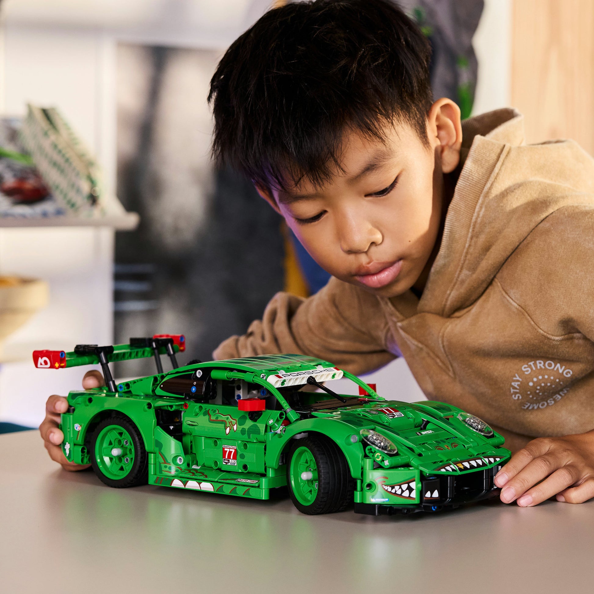 Lego technic 42224 porsche 911 gt3 r rexy ao coche de carreras