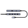 Cudy Hub USB-C 6-in-1 HDMI 4K Hub USB (Argento)