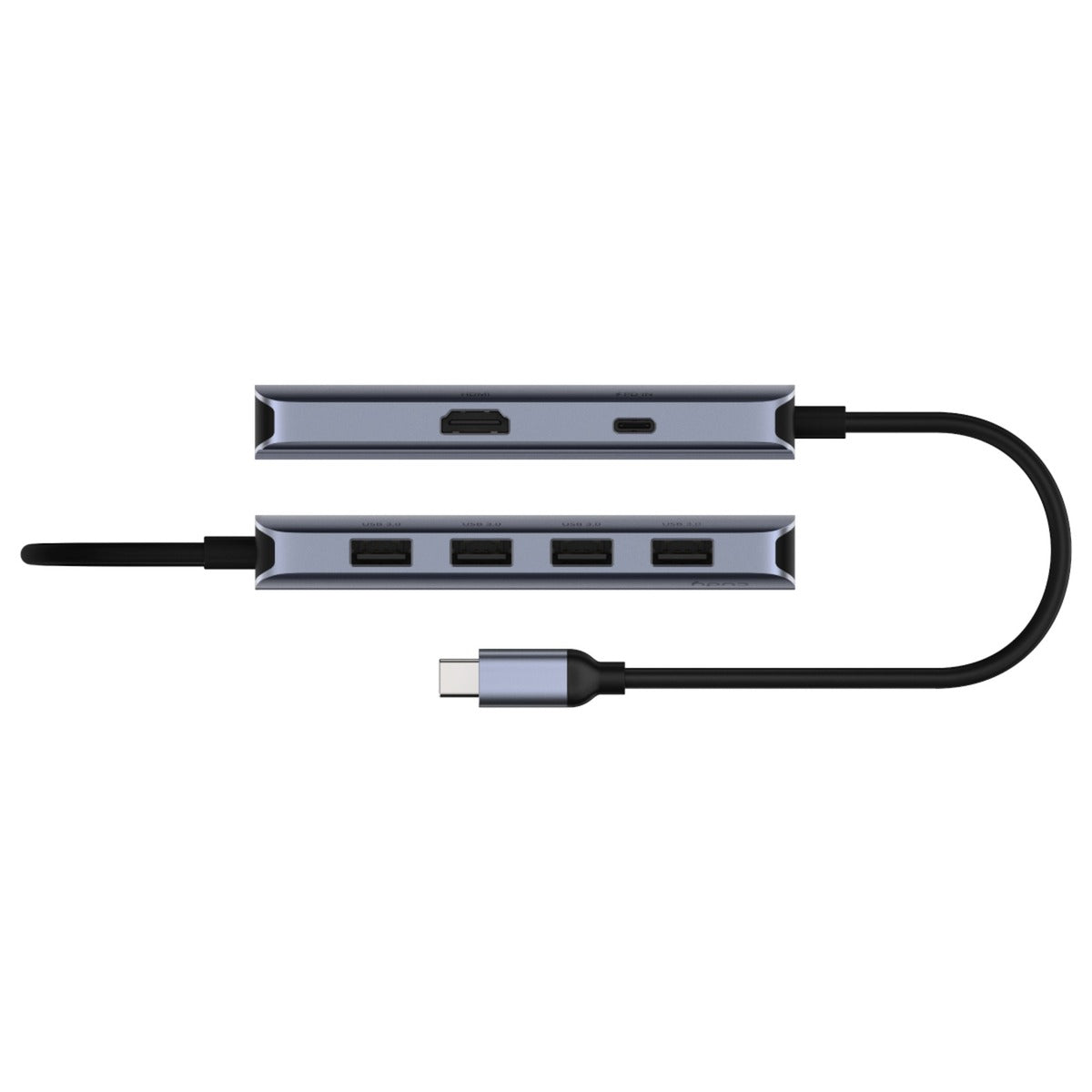 Cudy Hub USB-C 6-in-1 HDMI 4K Hub USB (Argento)