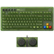 8bitdo retro 87 mechanical keyboard - xbox edition (groen, us lay-out (qwerty), kailh box jellyfish x, 80% (tkl), abs keycaps, bluetooth 5.0, wireless 2.4g, usb)