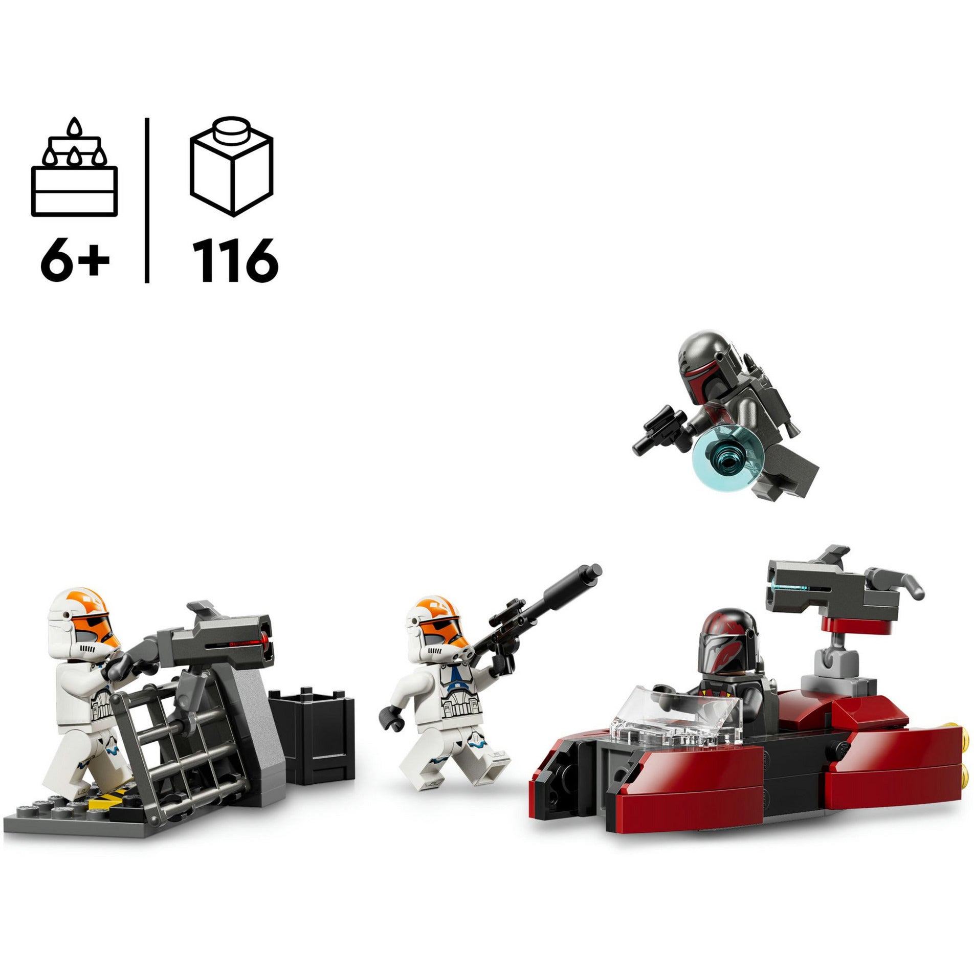 Lego star wars tm 75449 paquete de batalla asedio de mandalore | 2 piezas