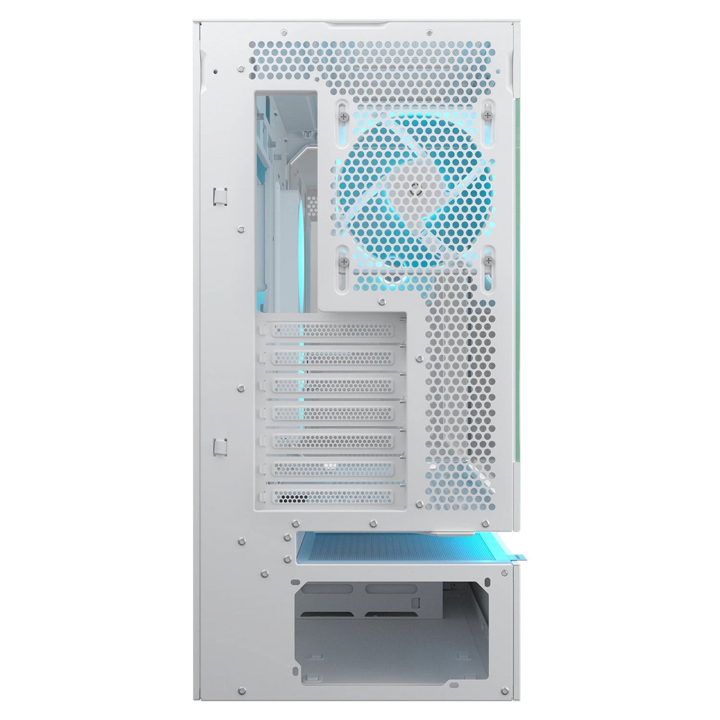 Custodia midi tower Cougar cfv235 (bianco | 2x USB-A | 1x USB-C | RGB | vetro temperato)