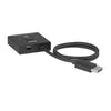 Club 3d displayport 2-in-1 bidirectionele 8k switch displayport switch (zwart)