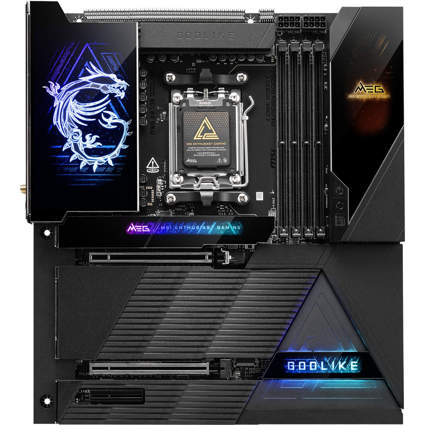 Placa base Msi Meg X870e Godlike Socket AM5 (LAN 5GB, LAN 10GB, WLAN, BT, Sonido, ATX)