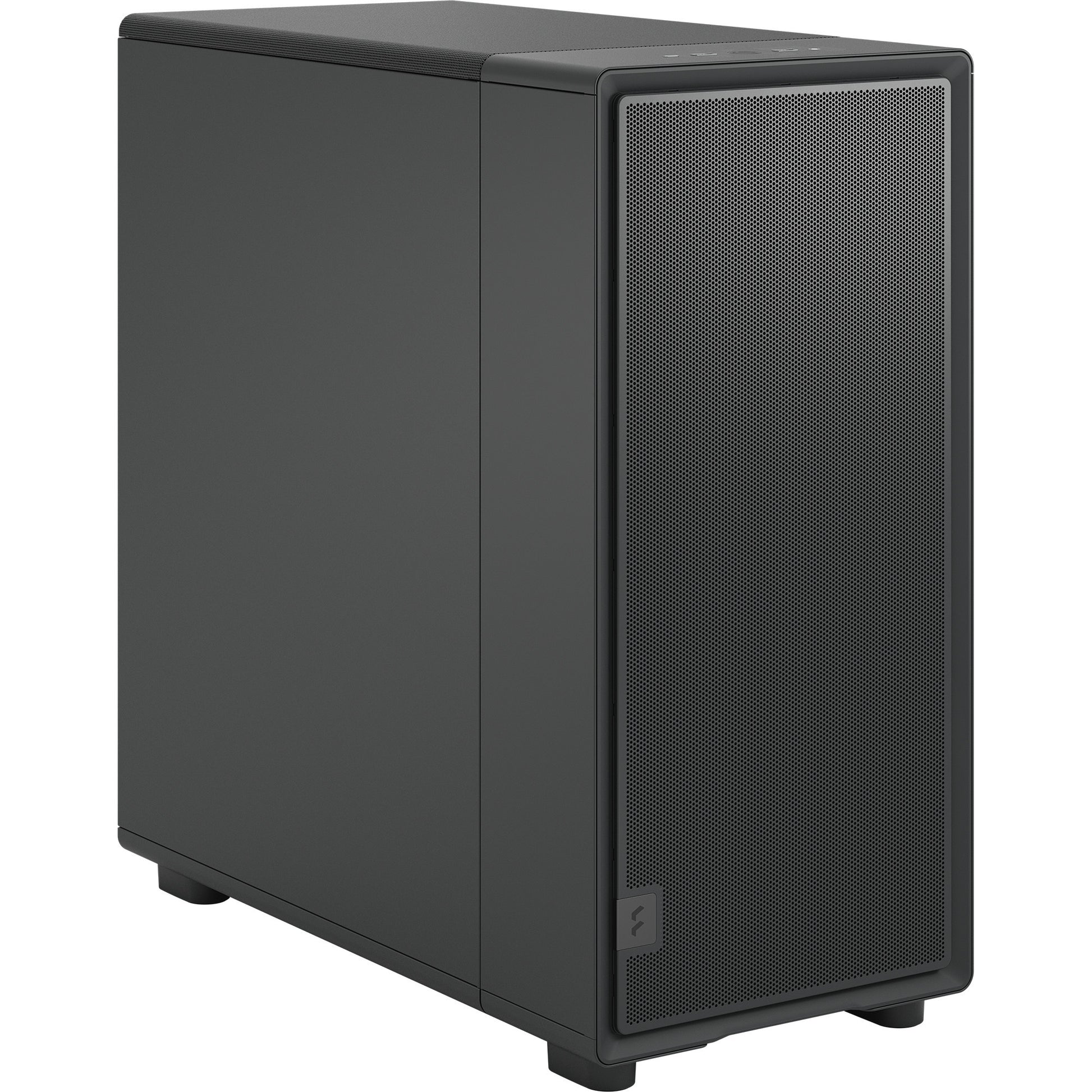 Design frattale epoca XL solido alloggiamento midi tower (nero | 2x USB-A | 1x USB-C)