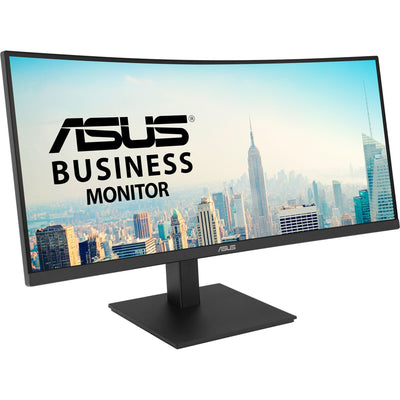 Monitor ultraancho curvo Asus va34vcpsr 34 (negro, 100 Hz, HDMI, display port, audio, LAN, USB-C)