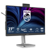Monitor LED Philips 27b2u4601h 00 27 (nero argento, HDMI, porta display, USB-C, webcam, 120 Hz)