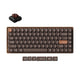 Teclado mecánico rgb de edición especial keychron k3 max-h3w totalmente de madera (color madera, diseño estadounidense (qwerty), marrón leche pom, 75%, leds rgb, pbt de doble disparo, intercambio en caliente, 2,4 ghz | bluetooth 5,1 | usb-c)