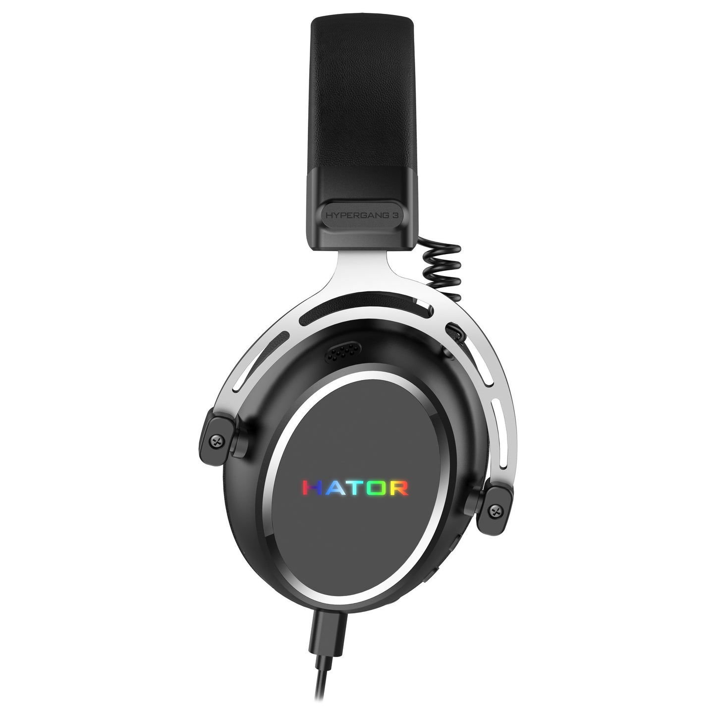 Auriculares supraaurales USB para juegos Hator Hypergang 3 (negro, RGB, sonido envolvente virtual 7.1, USB Bluetooth)
