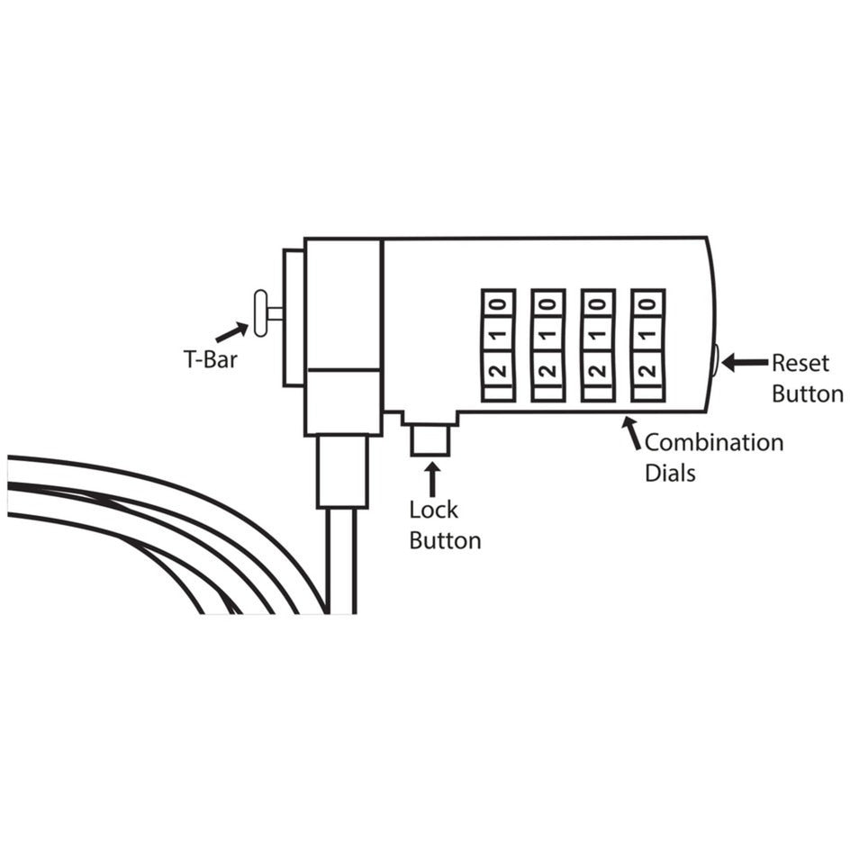 Act Connectivity Laptop Lock con codice numerico AC9015