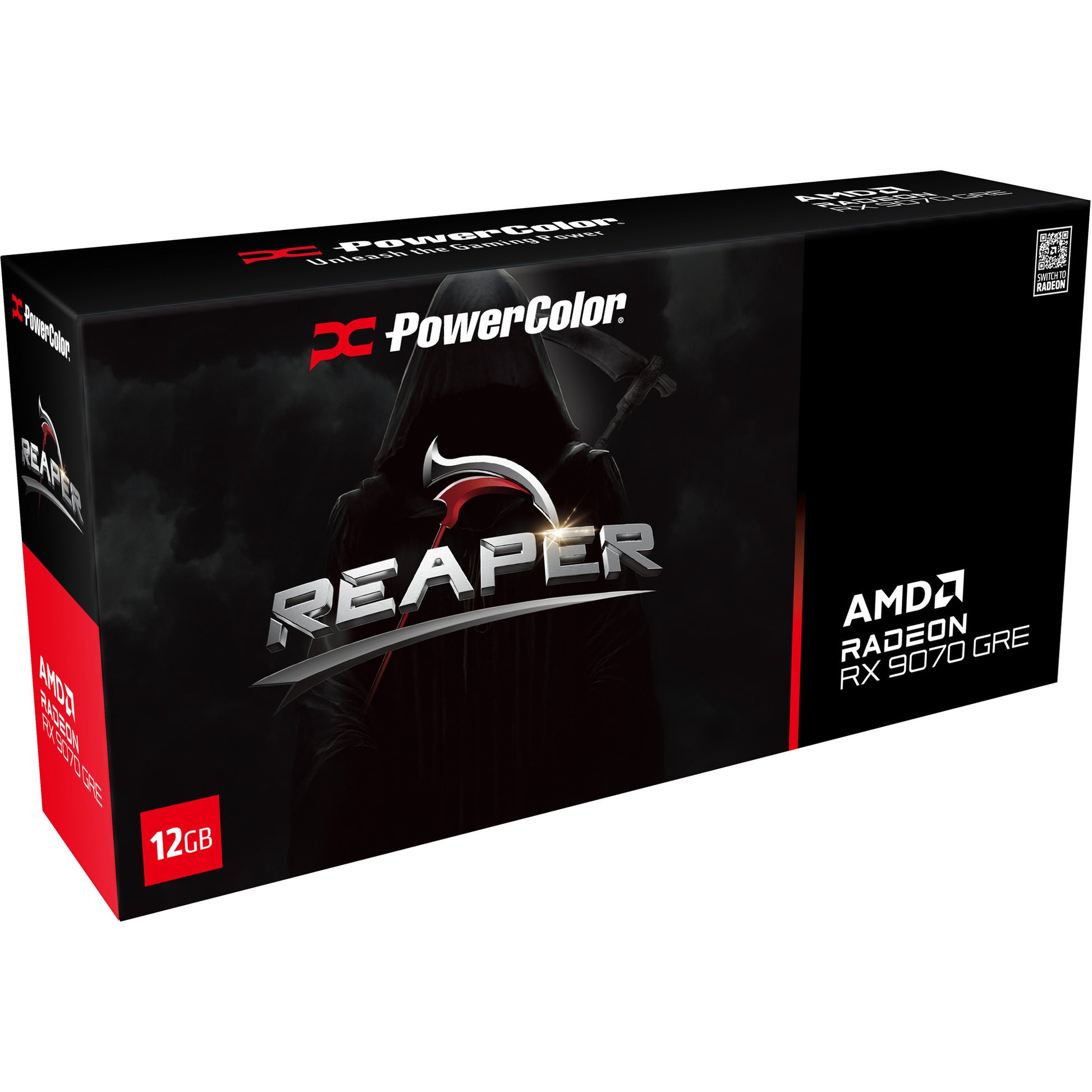 Scheda grafica Powercolor Radeon RX 9070 Gre Reaper 12GB GDDR6 (nera, RDNA4, 3x Display Port, 1x HDMI 2.1)