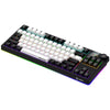 Lorgar kbp70tklw, teclado para juegos (negro, diseño estadounidense, logar toxic purple, tkl, rgb, intercambiable en caliente, pbt double-shot, bluetooth 2.4ghz usb)