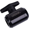 Pieza para grifo con válvula de bola de 2 vías Alphacool eiszapfen (negro)