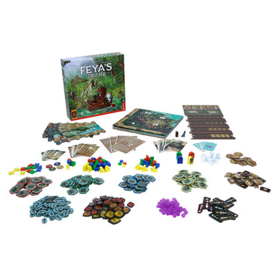 999games 999 giochi - Feya's Swamp - gioco strategico per esperti - forte combinazione di posizionamento dei lavoratori e posizionamento delle tessere - dai creatori di Terra Mystica!