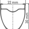 Rueda trasera dt swiss e 1800 spline® db 650b 27,5 30mm
