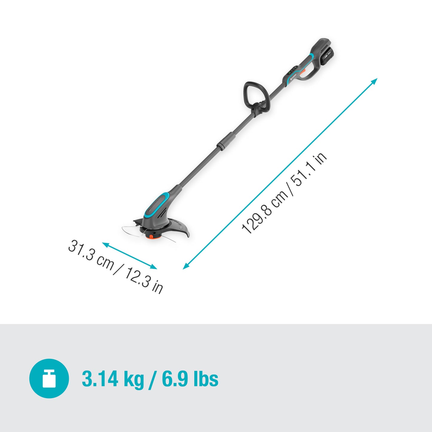 Gardena trimmer powertrim 30 18v p4a set