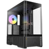 Antec c6 curve argb midi tower behuizing (zwart | 2x usb-a | 1x usb-c | tempered glass)