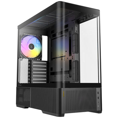 Custodia midi tower Antec c6 curve argb (nera | 2x USB-A | 1x USB-C | vetro temperato)