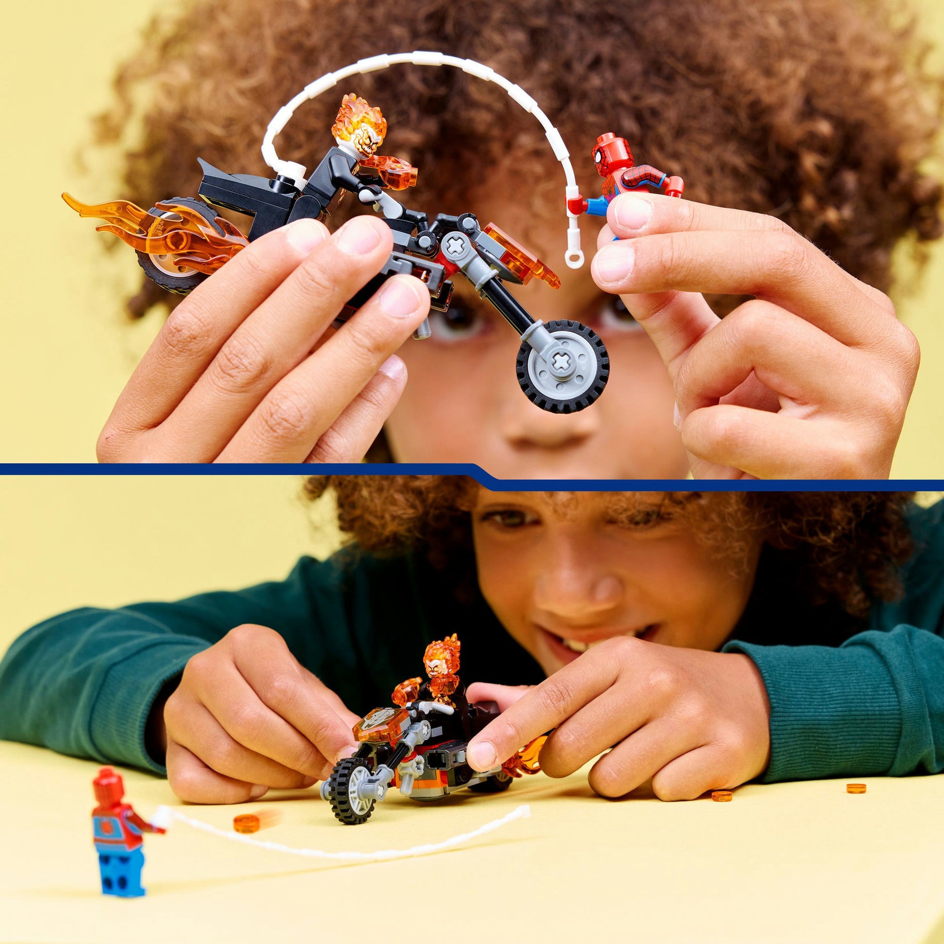 Lego super héroes 76335 marvel spider-man vs. moto jinete fantasma
