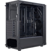 Inter-tech t-11 televen midi tower behuizing (zwart | 3x usb-a | window) - afbeelding 8