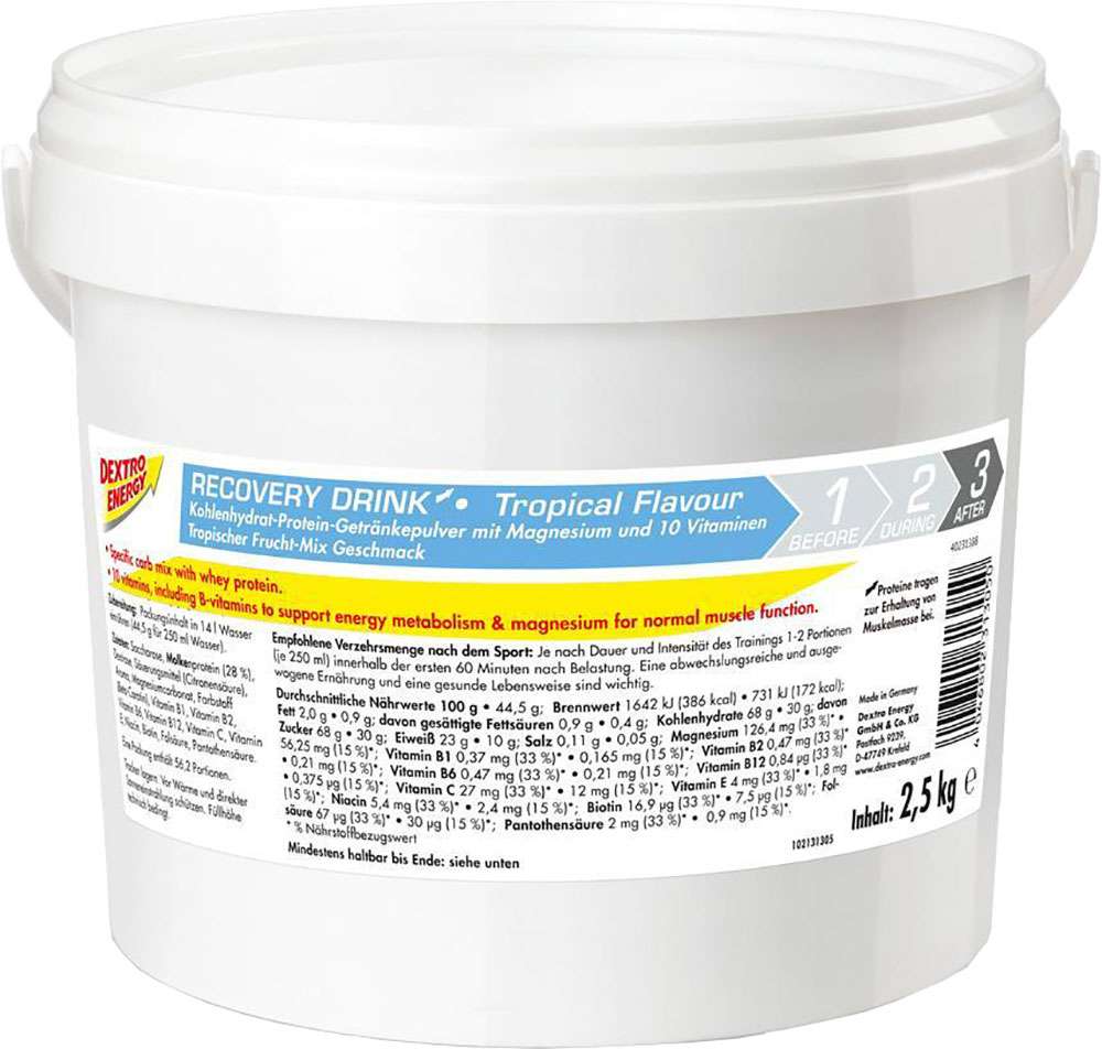 Dextro bebida recuperadora de energía tropical 2500g