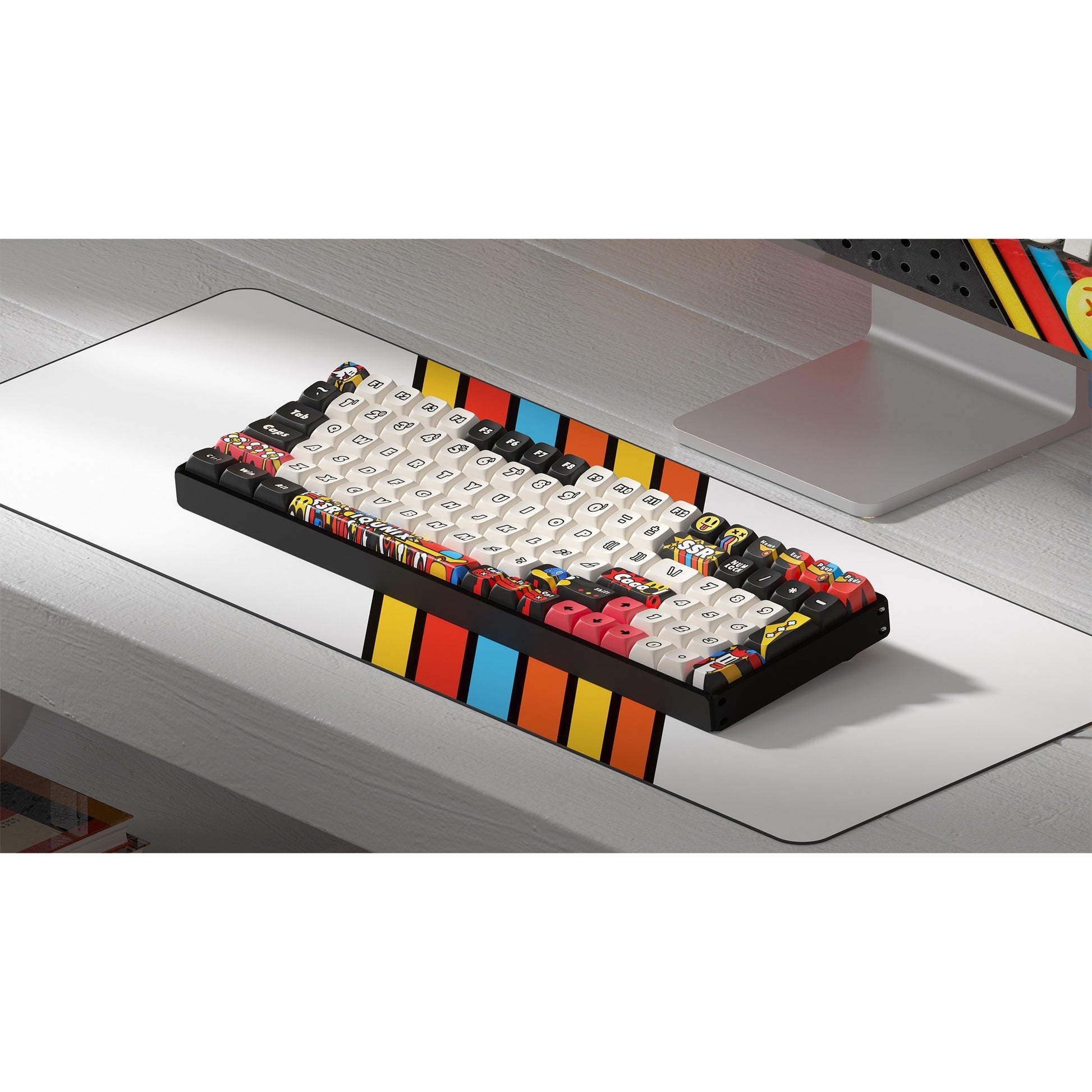 Teclado mecánico inalámbrico de diario de graffiti Iqunix F97