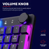Trust gxt 866 torix mechanisch gaming toetsenbord (zwart, us lay-out (qwerty), huano red, 100%, rgb)