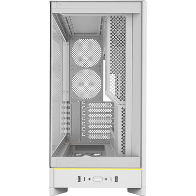 Montech HS02 midi tower housing (white | 2x USB-A | 1x USB-C | RGB | tempered glass)