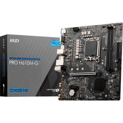 Scheda madre MSI Pro H610M-G Socket 1700 (GB-LAN, audio, µATX)