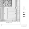 Custodia midi tower Asus a32 plus (bianco | 2x USB-A | 1x USB-C | RGB | vetro temperato)