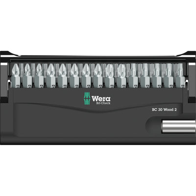 Wera bit-check 30 wood 2 bitset (30-delig)