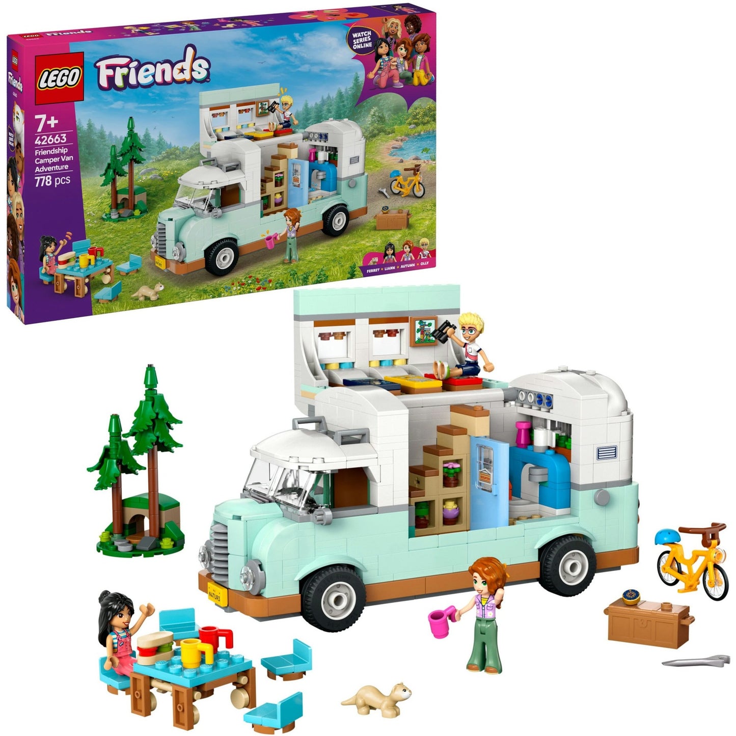 LEGO LEGO Friends 42663 Camper adventure with friends