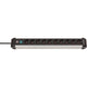 Brennenstuhl premium-alu-line stekkerdoos met schakelaar 10-voudig 3m h05vv-f 3g1,5