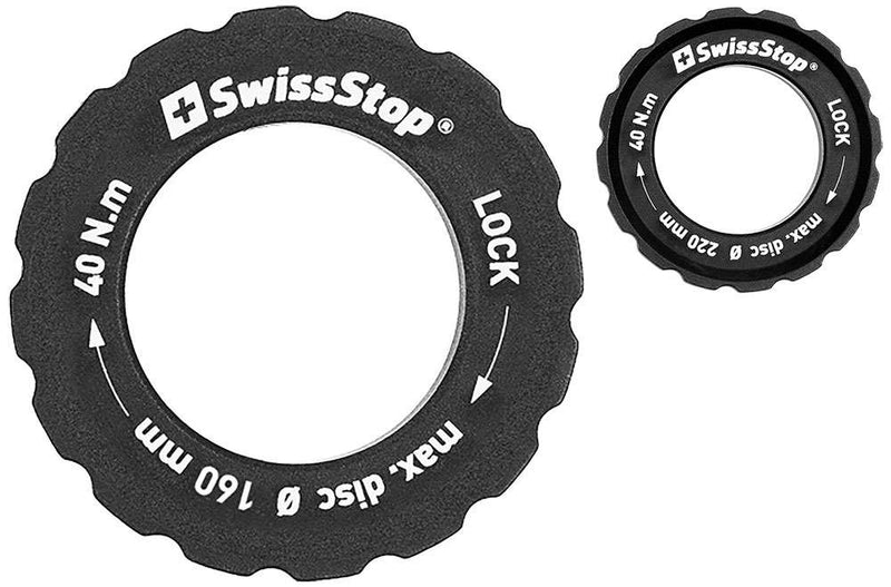 Swissstop lockring centerlock schijf max 160mm (2.15mm dik)