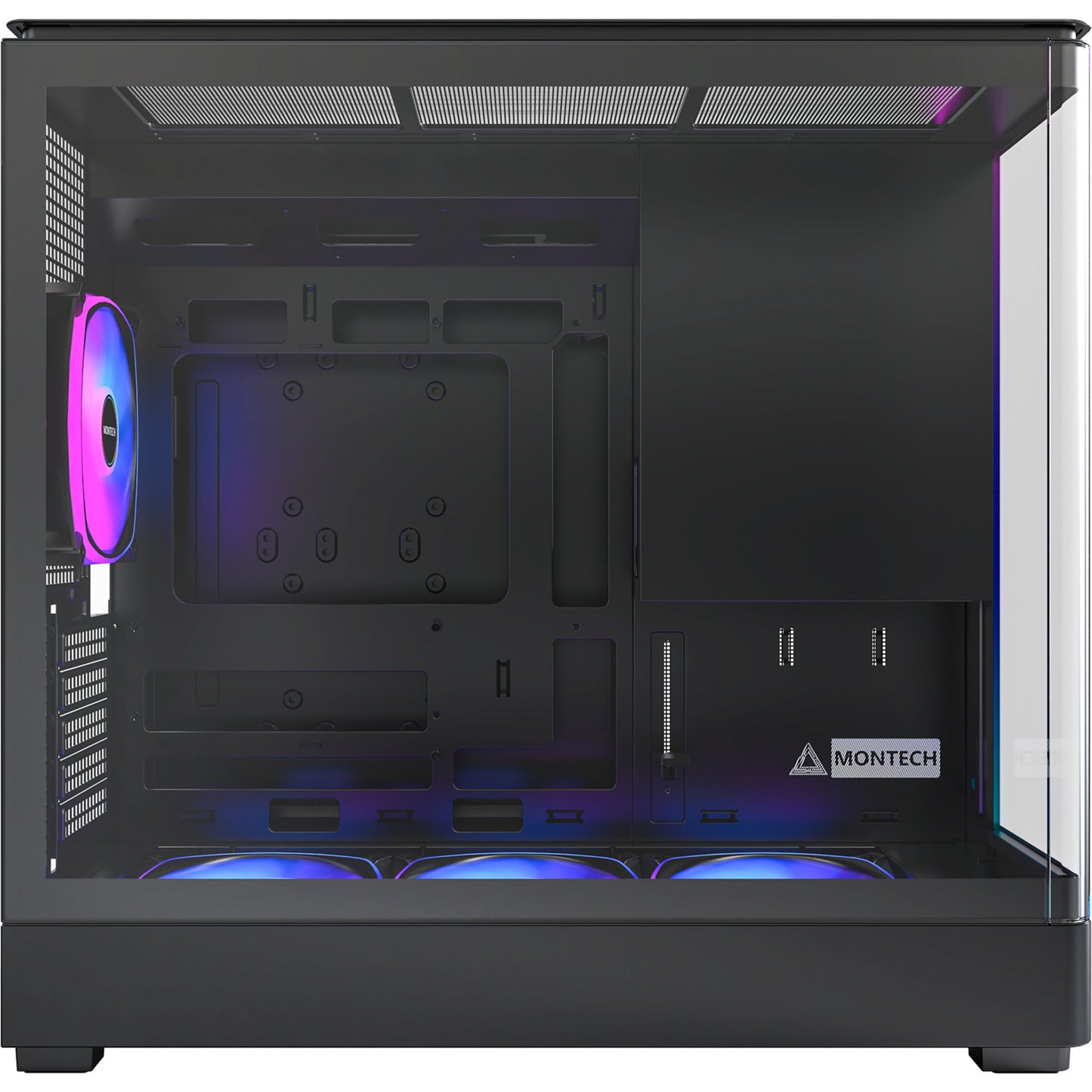 Carcasa torre midi montech king 15 pro (negro | 2x USB-A | 1x USB-C | RGB | ventana)
