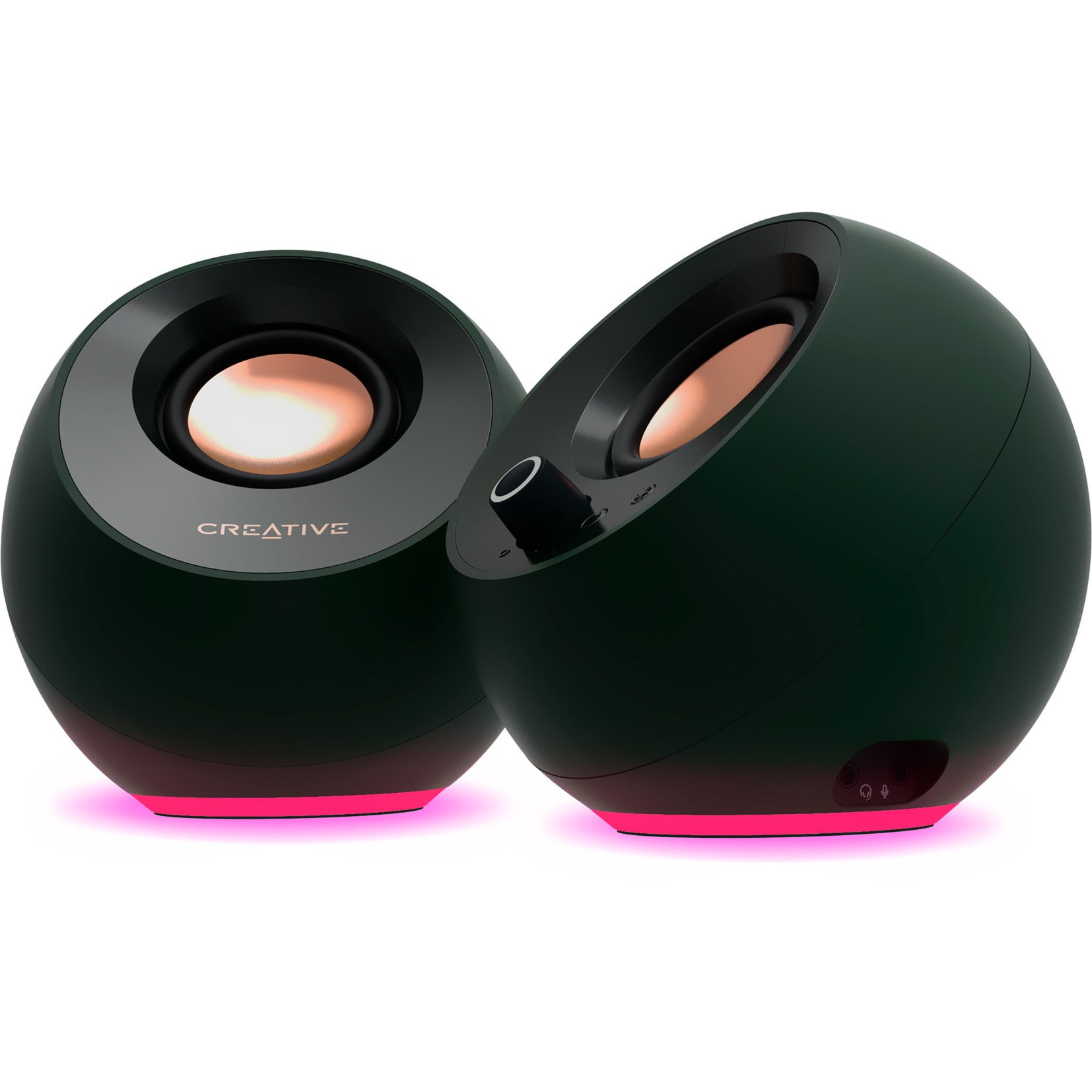 Creative pebble pro pc-luidspreker (zwart, aux, usb-a, usb-c, bluetooth 5.3, rgb)