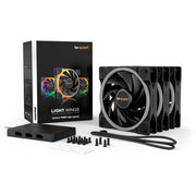 Be quiet! light wings pwm high-speed rgb case fans (zwart, 3 stuks, 120 x 120 x 25 mm) - afbeelding 5