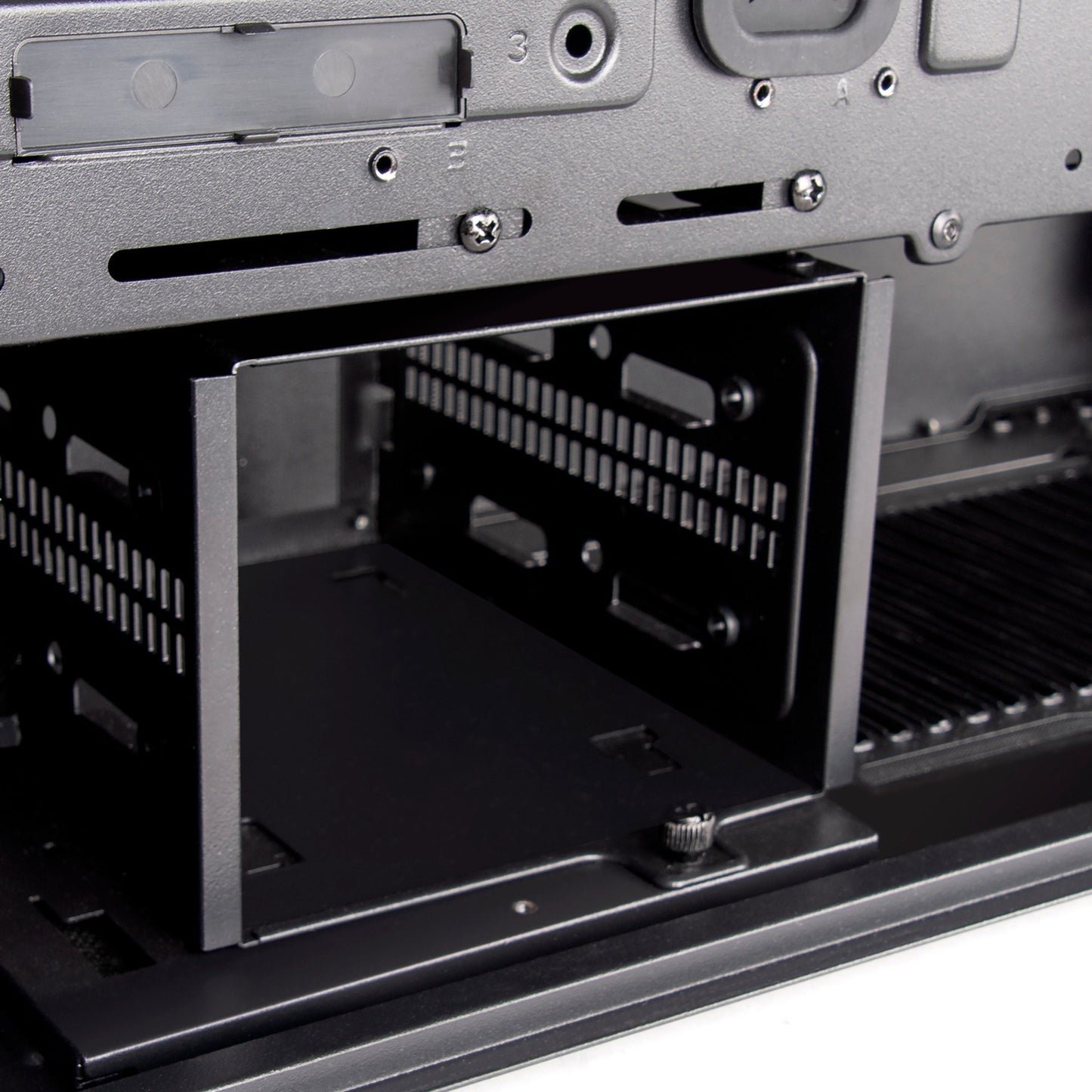 Silverstone sst-sed1-b midi tower behuizing (zwart | 2x usb-a | 1x usb-c)