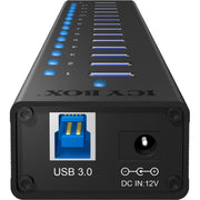 Icy box ib-ac6113 usb-hub (zwart, 13x usb 3.0, 1x usb oplaadpoort) - afbeelding 2
