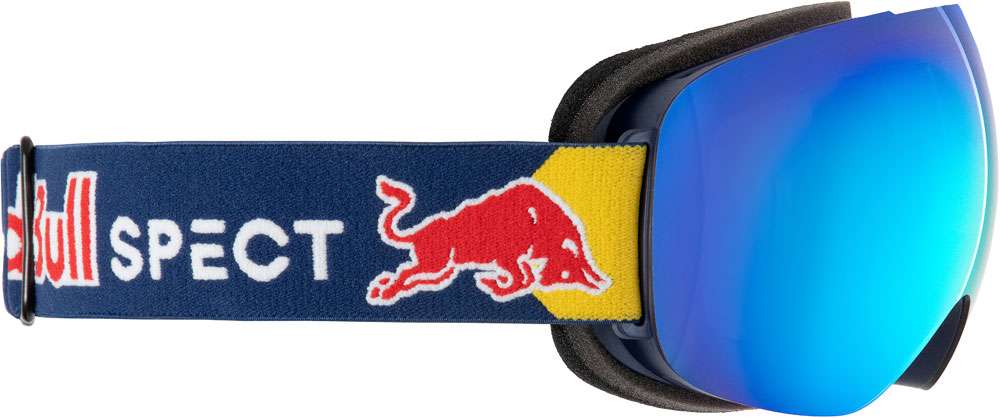 Red bull spect eyewear bent-03bl3 smoke ice blue mirror - maschera da sci