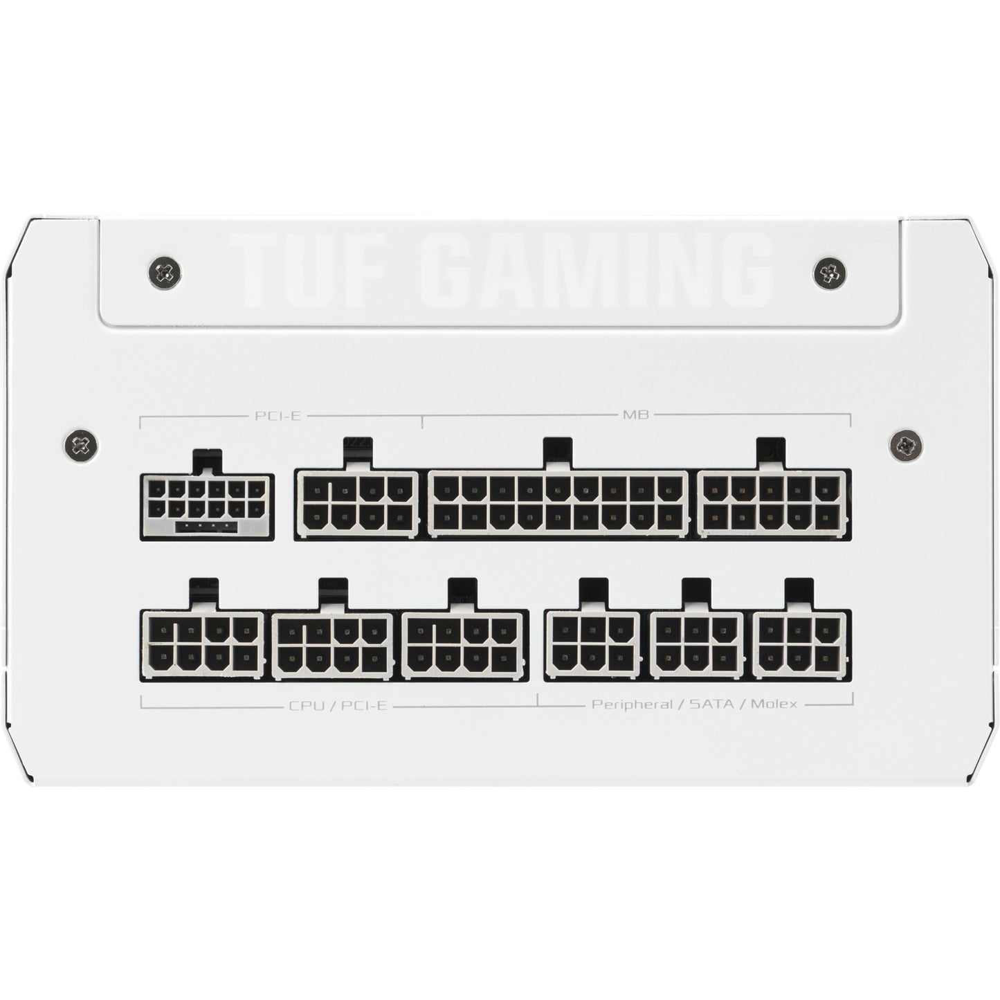 Asus tuf gaming gold white edition modulaire 1000 watt voeding (wit, 1x 12v-2x6, 4x pcie)