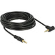 Delock 3,5 mm naar 3,5 mm 90° kabel (zwart, 5 meter)