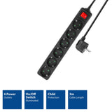 ACT CASCE con interruttore luminoso, 6 prese, 3 m - afbeelding 2